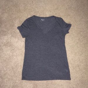 Gray V-Neck T-Shirt Size Small
